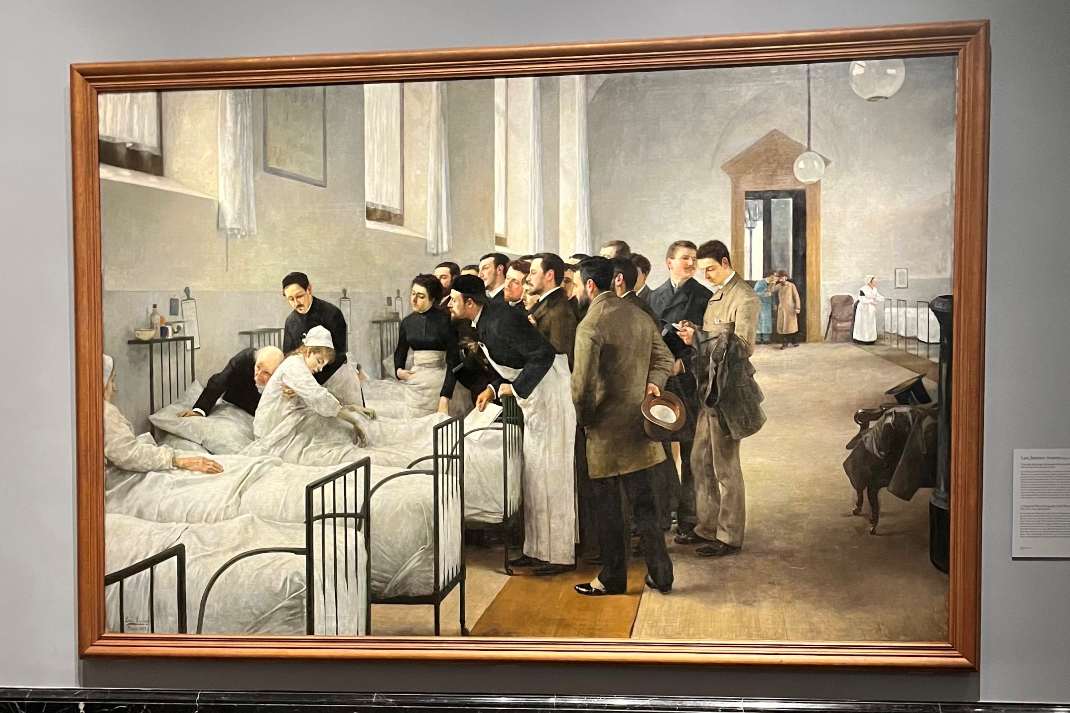 Una sala del hospital durante la visita del médico en jefe, Museo del Prado, by Vittorio Colacino (2).jpg